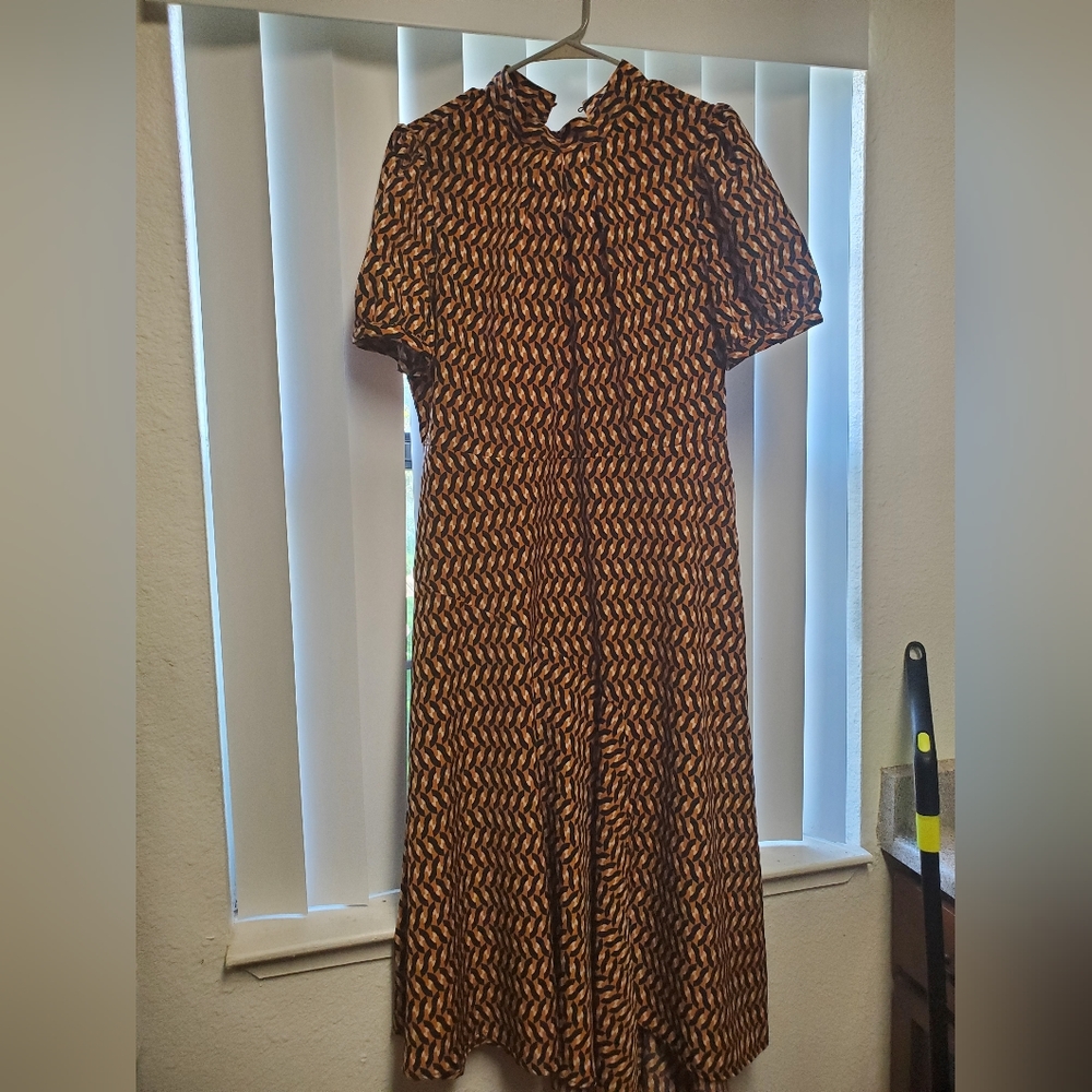 Size XL Geometric Maxi Dress